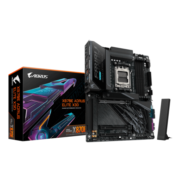 X870E AORUS ELITE X3D, AMD X870E Chipset, AM5, ATX Motherboard