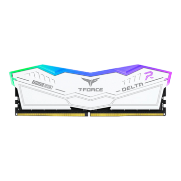 32GB (2 x 16GB) T-FORCE DELTA RGB DDR5 6400MHz, CL38, White, RGB LED, DIMM Memory