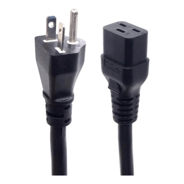 NEMA 6-20P to IEC C19 3X12AWG SJT (6-20P to C19), 1.8m, Power Extension Cord