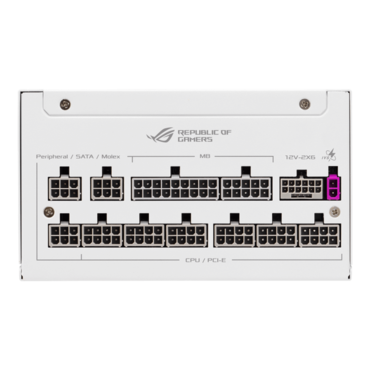 ROG Strix 1000W Platinum White, 80 PLUS Platinum 1000W, Fully Modular, ATX Power Supply