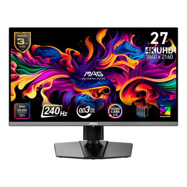 MAG 272UP QD-OLED X24, DisplayHDR™ 400, 26.5&quot; QD-OLED, 3840 x 2160 (4K UHD), 0.03 ms, 240Hz, Gaming Monitor