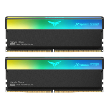 48GB (2 x 24GB) T-FORCE XTREEM ARGB DDR5 8000MHz, CL38, Black, RGB LED, DIMM Memory