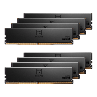 192GB (8 x 24GB) T-CREATE MASTER DDR5 6000MHz, CL32, Black, DIMM Memory - TAA Compliant