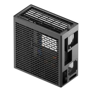 HS 420, Tempered Glass, No PSU, E-ATX, Black, Mid Tower Case