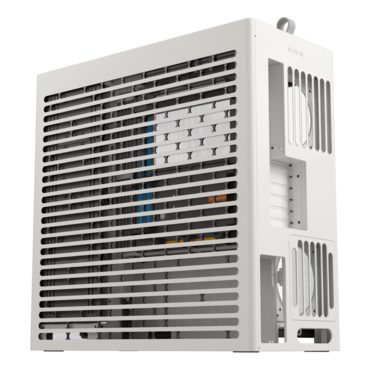 HS 420 VGPU, Tempered Glass, No PSU, E-ATX, White, Mid Tower Case