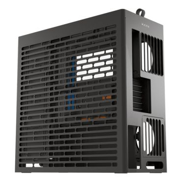 HS 420 VGPU, Tempered Glass, No PSU, E-ATX, Black, Mid Tower Case