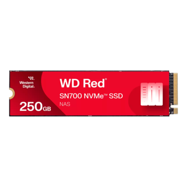 250GB WD Red SN700, 3100 / 1600 MB/s, TLC NAND, PCIe NVMe 3.0 x4, M.2 2280 SSD