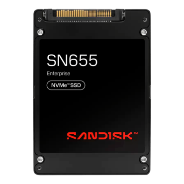 61.44TB SN655 15mm, 4300 / 3150 MB/s, 3D TLC NAND, PCIe NVMe 4.0 x4, SE, U.3 2.5&quot; SSD