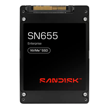 61.44TB SN655 15mm, 4300 / 3150 MB/s, 3D TLC NAND, PCIe NVMe 4.0 x4, SED, ISE, U.3 2.5&quot; SSD
