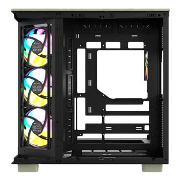 View 380 XL WS ARGB, Tempered Glass, No PSU, ATX, Matcha Green, Mid Tower Case