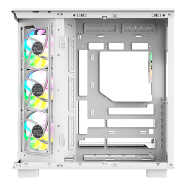 View 380 XL WS ARGB, Tempered Glass, No PSU, ATX, Snow, Mid Tower Case