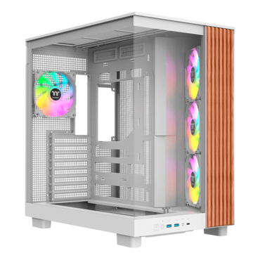 View 380 XL WS ARGB, Tempered Glass, No PSU, ATX, Snow, Mid Tower Case