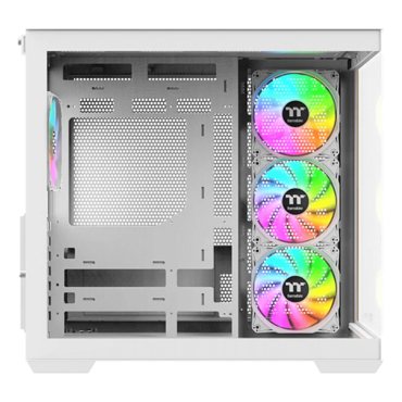 View 380 WS ARGB Snow, Tempered Glass, No PSU, ATX, White, Mid Tower Case
