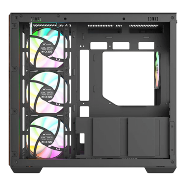 View 380 WS ARGB, Tempered Glass, No PSU, ATX, Black, Mid Tower Case