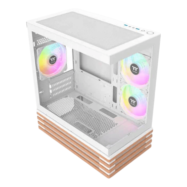 View 170 WS ARGB, Tempered Glass, No PSU, microATX, Snow, Mini Tower Case