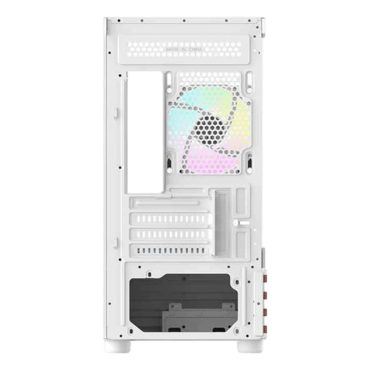 View 170 WS ARGB, Tempered Glass, No PSU, microATX, Snow, Mini Tower Case
