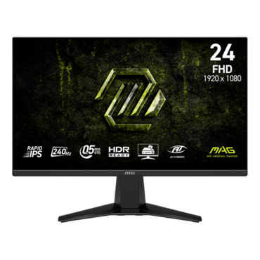 MAG 245F X24, 23.8" Rapid IPS, 1920 x 1080 (FHD), 0.5 ms, 240Hz, FreeSync™ Premium Gaming Monitor
