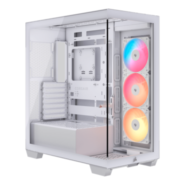 3500X RS-R ARGB, Tempered Glass, No PSU, E-ATX, White, Mid Tower Case