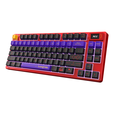 FORGE TKL WIRELESS MLG EDITION, RGB, KTT Purple Star Linear, Wired/Bluetooth/Wireless, Red/Black, Mechanical Gaming Keyboard