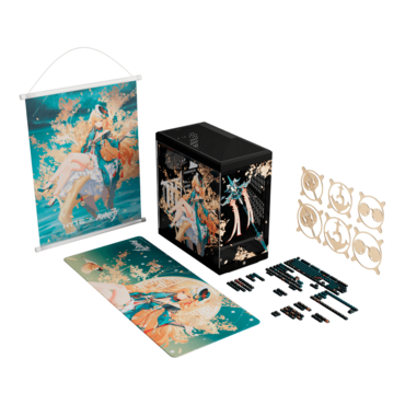 Official Y40 Songque &quot;Encased Fortune&quot; Case Bundle, Tempered Glass, No PSU, ATX, Black, Mid Tower Case