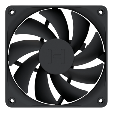 FA12 Pitch Black 4 x 120mm, 1500 RPM, 72 CFM, 28 dBA, Cooling Fans