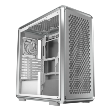 MasterFrame 600, Tempered Glass, No PSU, E-ATX, Silver, Mid Tower Case