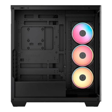 3500X LX-R RGB iCUE LINK, Tempered Glass, No PSU, E-ATX, Black, Mid Tower Case