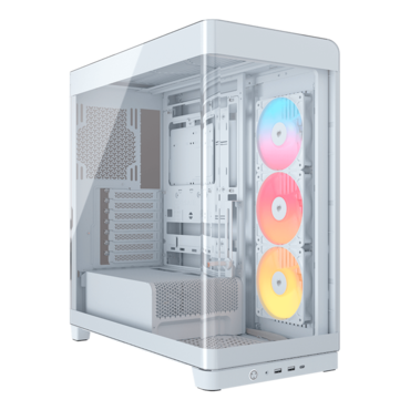FRAME 4500X RS-R ARGB, Tempered Glass, No PSU, E-ATX, White, Mid Tower Case