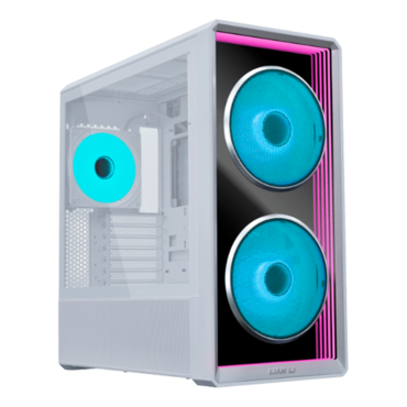 LANCOOL 217 INF, Tempered Glass, No PSU, E-ATX, White, Mid Tower Case