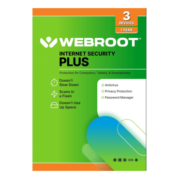 SecureAnywhere Internet Security Plus [3 Devices, 1 Year, Global]
