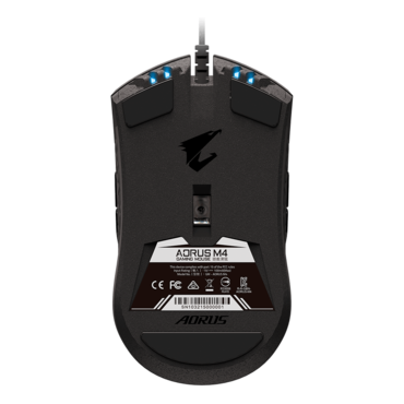 AORUS M4, RGB, 6400-dpi, Wired, Black, Optical Gaming Mouse