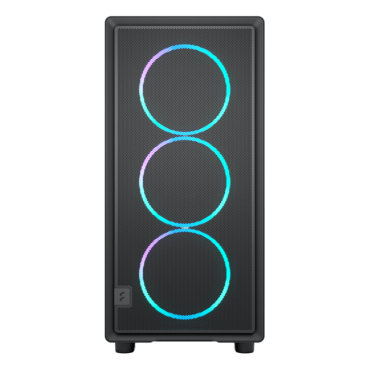 Epoch XL TG RGB Light Tint, Tempered Glass, No PSU, E-ATX, Black, Mid Tower Case