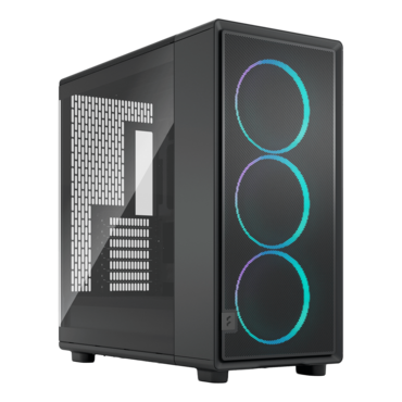 Epoch XL TG RGB Light Tint, Tempered Glass, No PSU, E-ATX, Black, Mid Tower Case