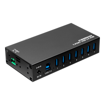 KWI-TPHUB07, Mountable Metal Industrial 7-Port USB 3.0 Hub