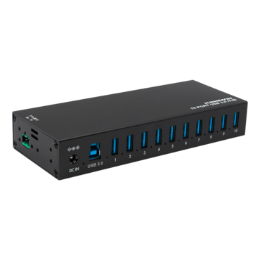 KWI-TPHUB10, Mountable Metal Industrial 10-Port USB 3.0 Hub