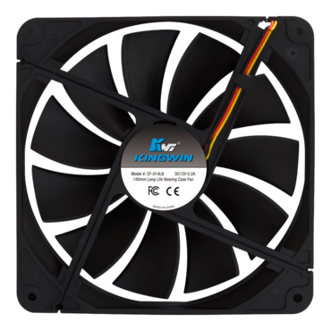 CF-014LB 140mm, 1000 RPM, 58 CFM, 23 dBA, Cooling Fan