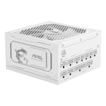 MAG A1000GL PCIE5 WHITE, 80 PLUS Gold 1000W, Fully Modular, ATX Power Supply