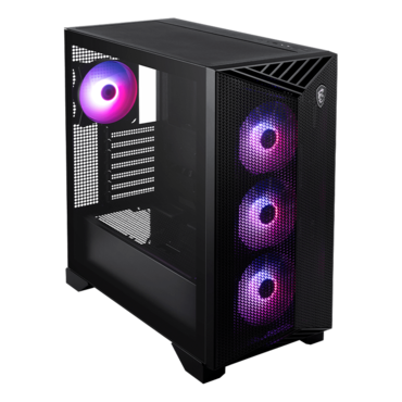 MPG GUNGNIR 211R AIRFLOW PZ, Tempered Glass, No PSU, E-ATX, Black, Mid Tower Case
