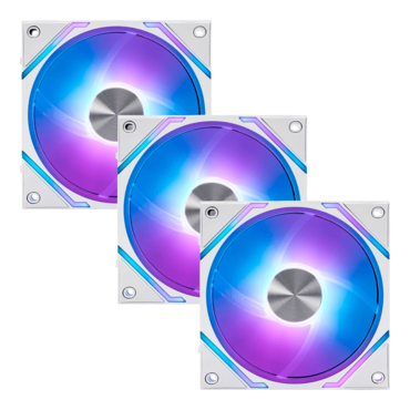 MPG EZ120 ARGB WHITE 3 x 120mm, w/ Controller, ARGB LEDs, 1900 RPM, 73.82 CFM, 28.82 dBA, Cooling Fans