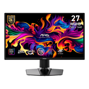 MAG 272QP QD-OLED X24, 26.5" QD-OLED, 2560 x 1440 (QHD), 0.03 ms, 240Hz, Gaming Monitor