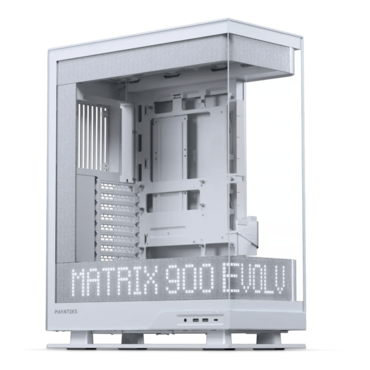 Evolv X2 Matrix, Tempered Glass, No PSU, E-ATX, Silver White, Mid Tower Case