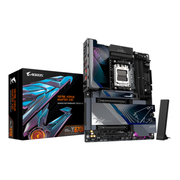 X870E AORUS MASTER X3D, AMD X870E Chipset, AM5, ATX Motherboard