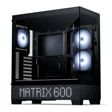 XT View Matrix, Tempered Glass, No PSU, E-ATX, Black, Mid Tower Case