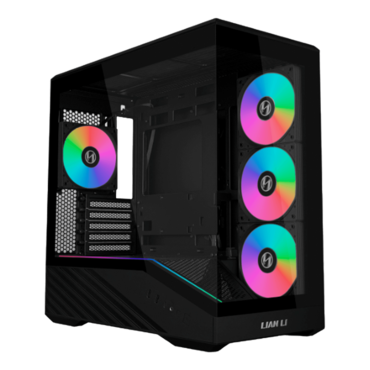 Vector V100R MINI, Tempered Glass, No PSU, microATX, Black, Mini Tower Case