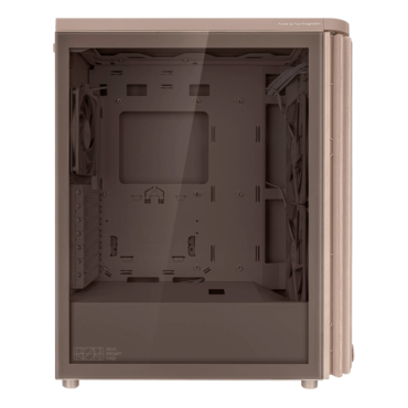 ProArt PA401 Wood, Tempered Glass, No PSU, ATX, Beige, Mid Tower Case