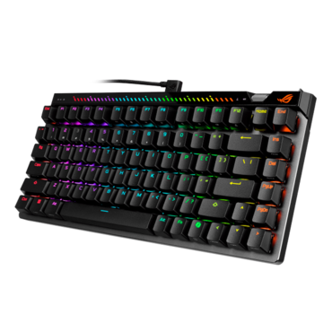 ROG Falchion Ace 75 HE, Per Key RGB, ROG HFX V2 Magnetic, Wired, Black, Mechanical Gaming Keyboard