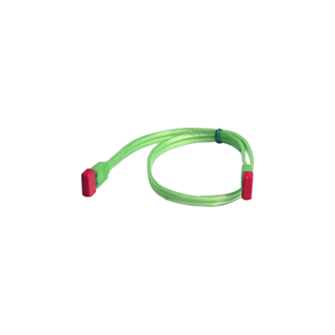 SATA Data Cable, 3 Gb/s, 2 x Straight Connectors, 46cm (18-Inch), UV Green