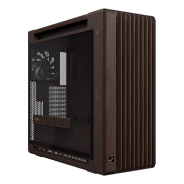 ProArt PA602 Wood, Tempered Glass, No PSU, E-ATX, Retro Brown, Mid Tower Case