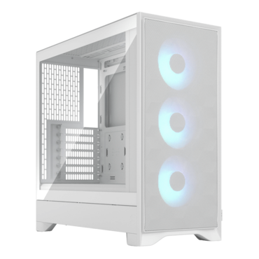 Pop 2 Air TG RGB, Tempered Glass, No PSU, ATX, White, Mid Tower Case