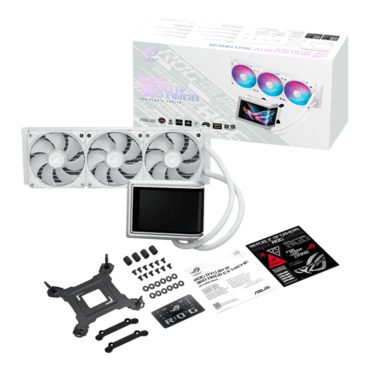ROG Ryuo IV 360 ARGB White Edition, 360mm Radiator, Liquid Cooling System